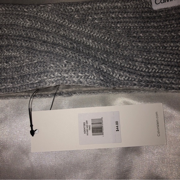 Calvin Klein Women’s Ribbed Knit Headband Heathered Medium Gray OS NWT - Picture 5 of 10